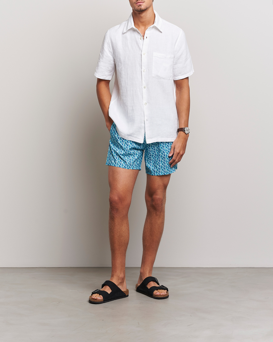 Men | Swimwear | Vilebrequin | Mahina Swimshorts Thalassa Blue
