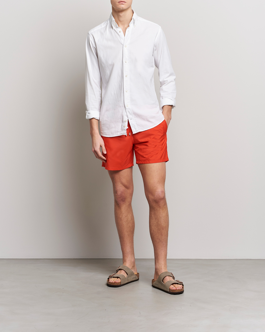 Men | Swimwear | Vilebrequin | Mahina Swimshorts Coquelicot