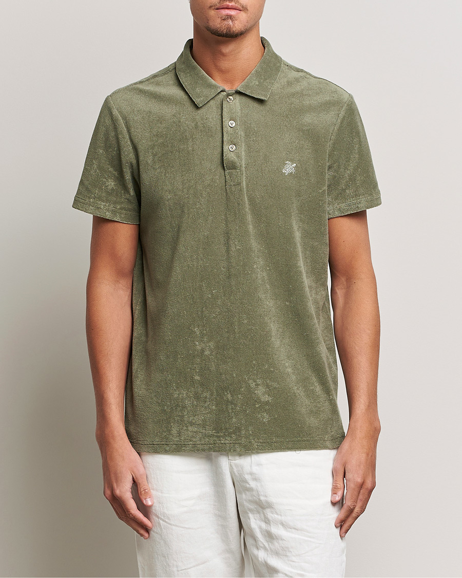 Men | Polo Shirts | Vilebrequin | Phoenix Terry Polo Olivier
