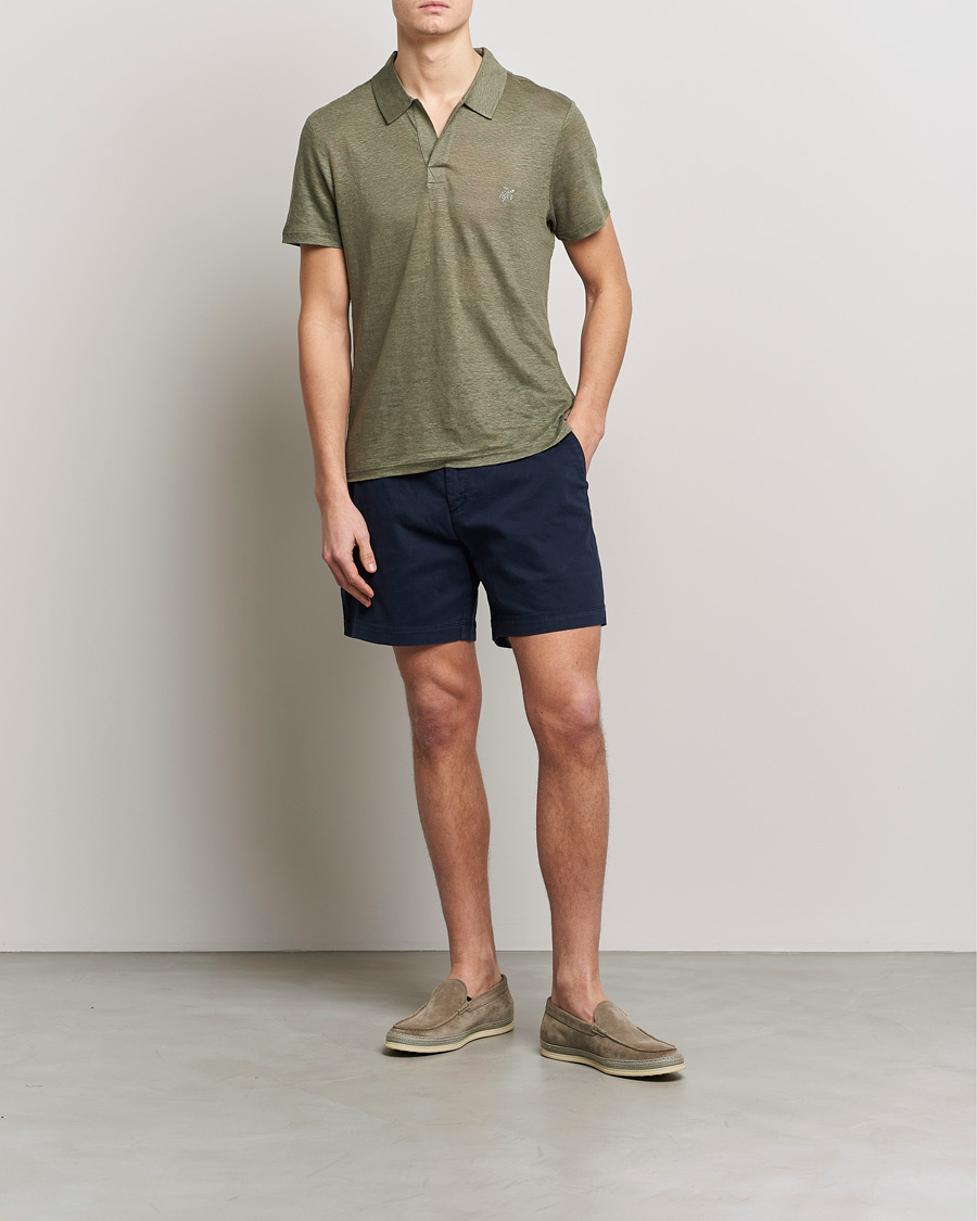 Men | Polo Shirts | Vilebrequin | Jersey Linen Polo Olivier