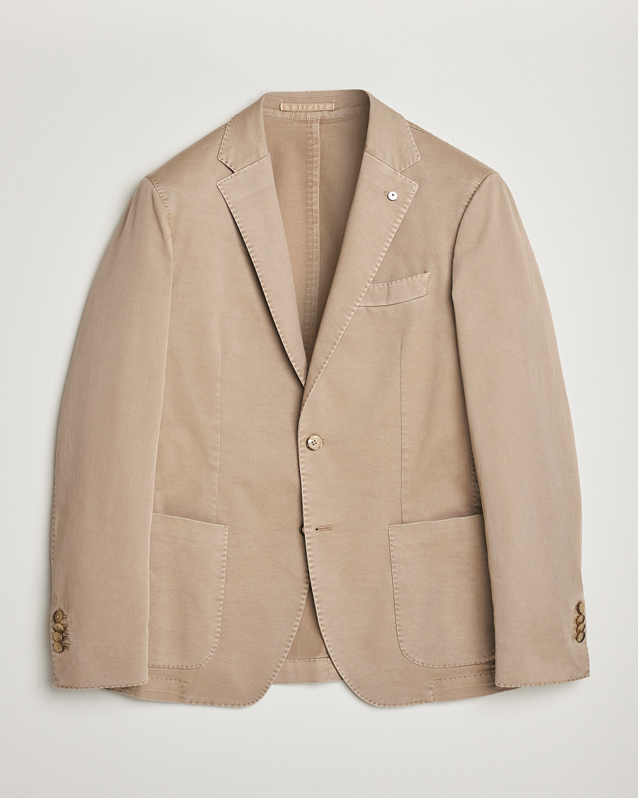 Men | Blazers | L.B.M. 1911 | Jack Regular Fit Cotton Stretch Blazer Taupe