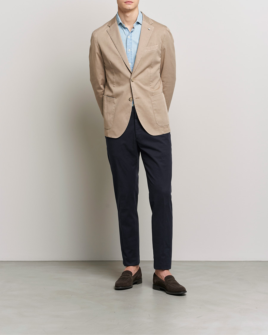 Men | Blazers | L.B.M. 1911 | Jack Regular Fit Cotton Stretch Blazer Taupe