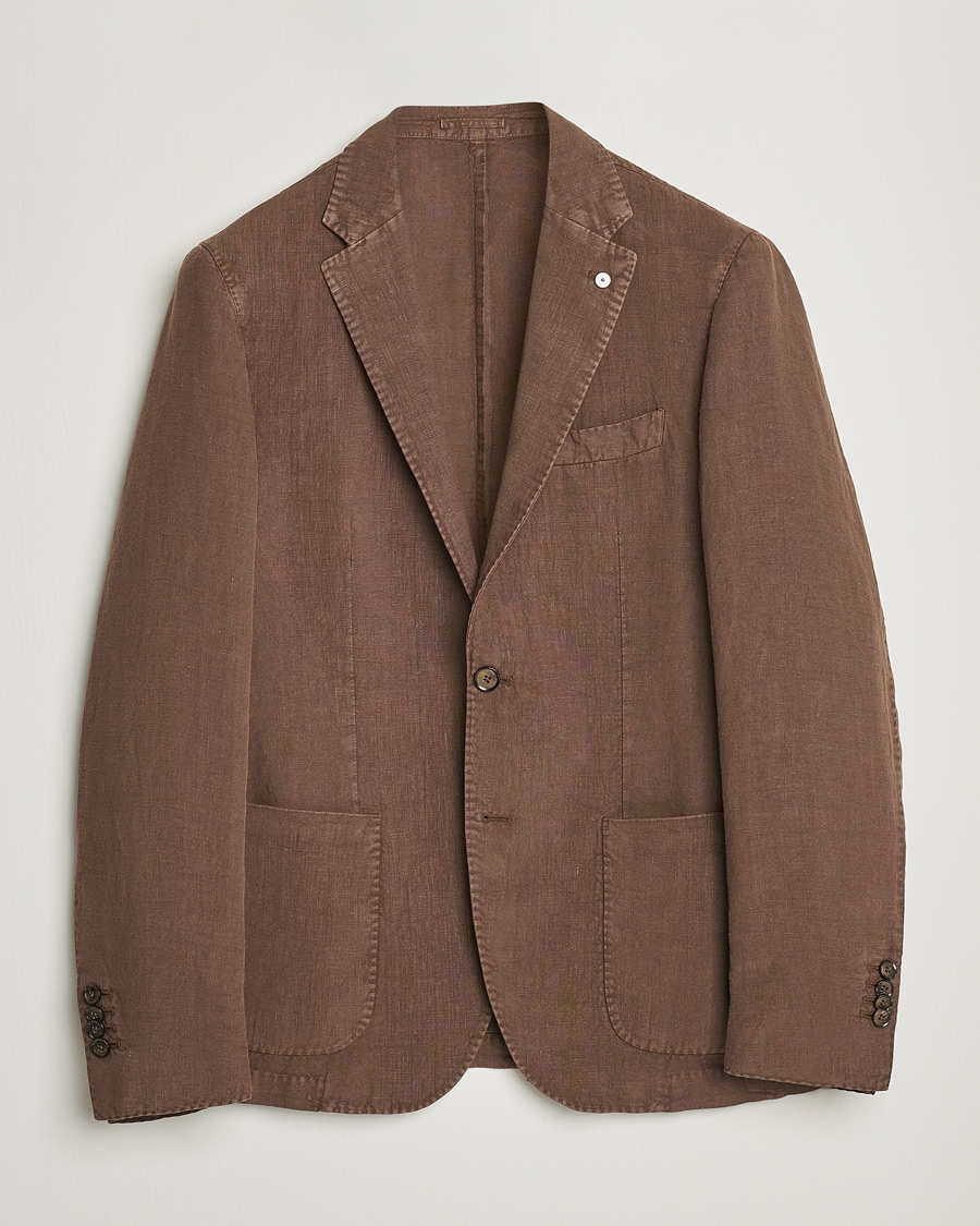 Men | Blazers | L.B.M. 1911 | Jack Regular Fit Linen Blazer Brown
