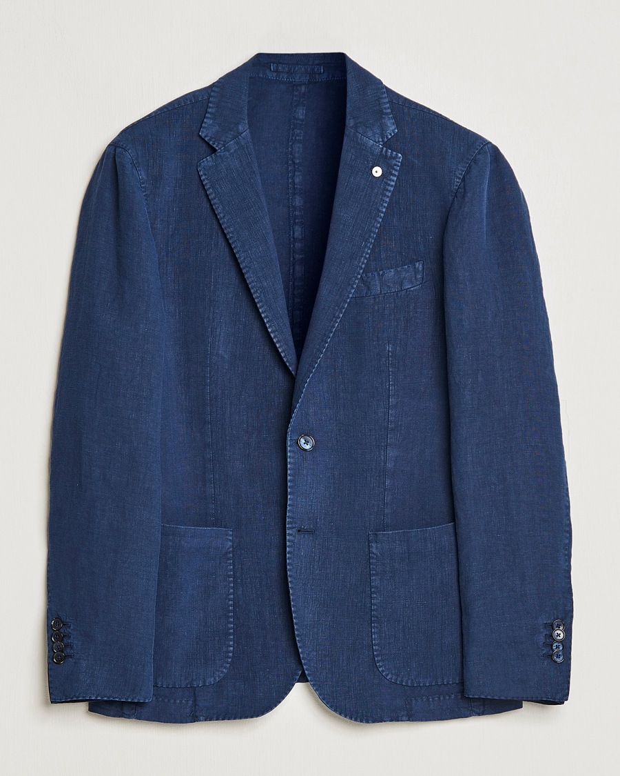 Men | Blazers | L.B.M. 1911 | Jack Regular Fit Linen Blazer Navy