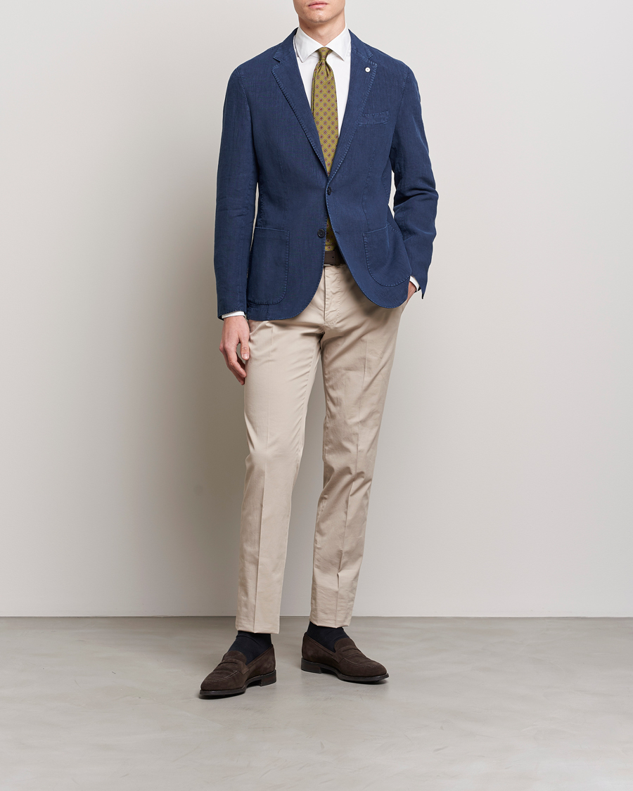 Men | Blazers | L.B.M. 1911 | Jack Regular Fit Linen Blazer Navy