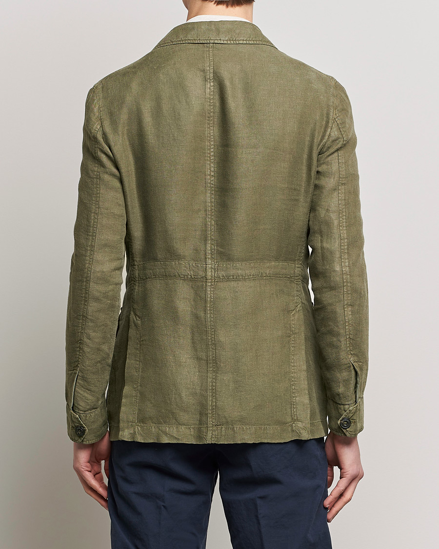 Men | Blazers | L.B.M. 1911 | Linen Safari Jacket Olive