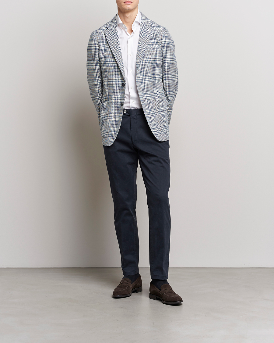 Men | Blazers | L.B.M. 1911 | Jack Regular Fit Houndstooth Checked Blazer Blue