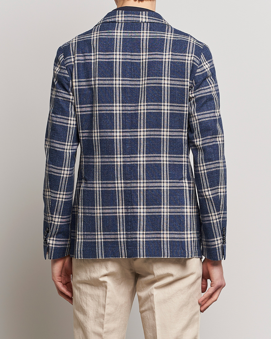 Men | Blazers | L.B.M. 1911 | Jack Regular Fit Checked Cotton Blazer Blue