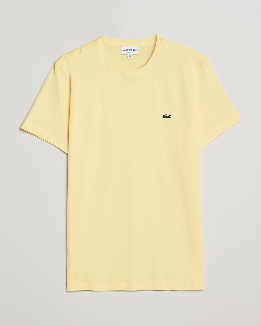 Men | T-Shirts | Lacoste | Crew Neck Tee Yellow