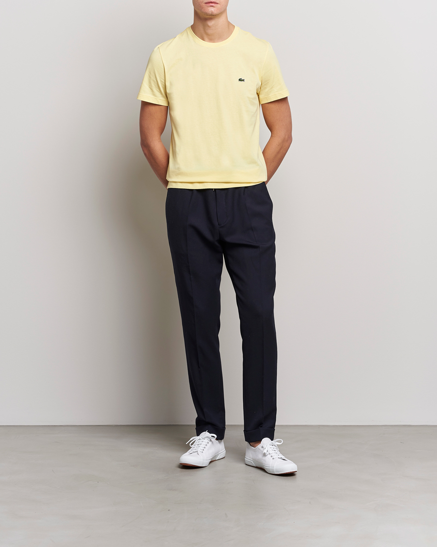 Men | Clothing | Lacoste | Crew Neck Tee Yellow