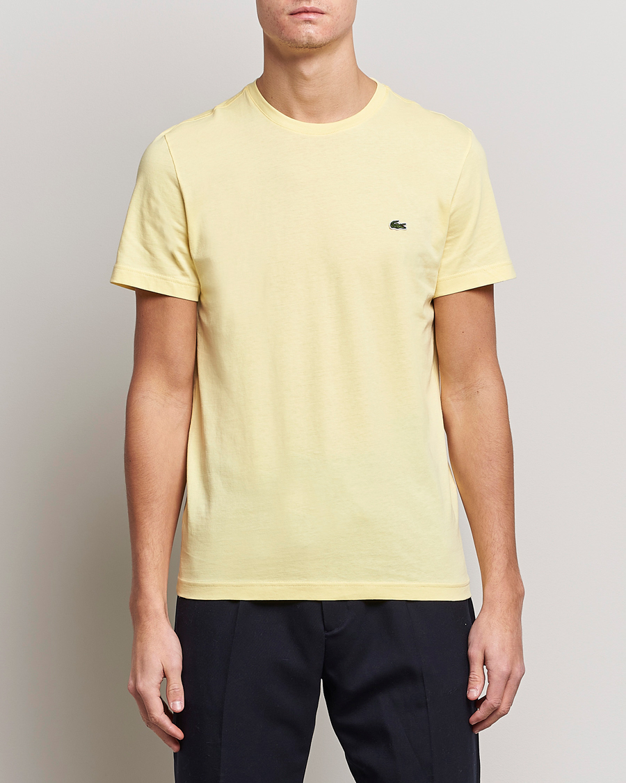 Men | T-Shirts | Lacoste | Crew Neck Tee Yellow