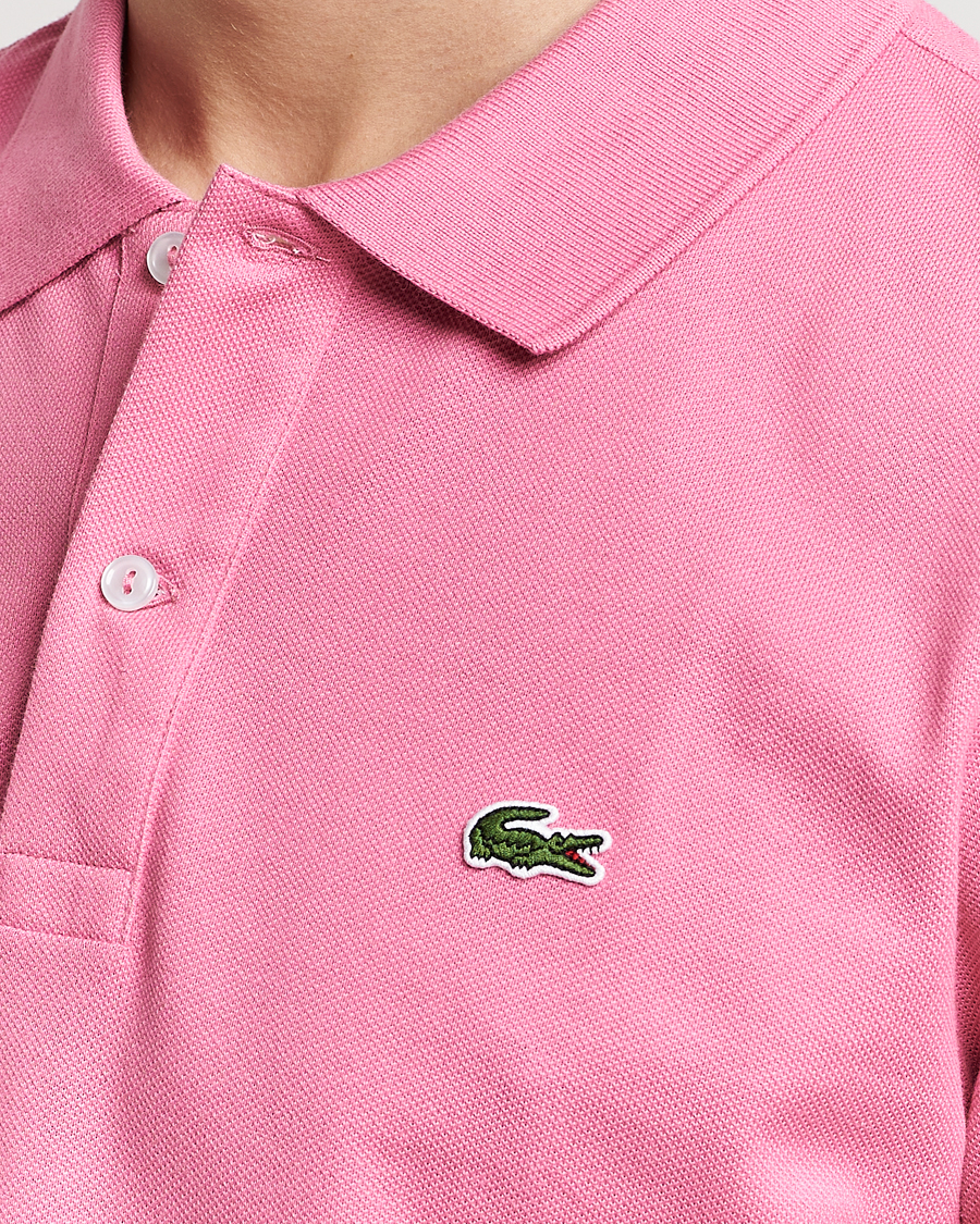 Men | Polo Shirts | Lacoste | Slim Fit Polo Piké Reseda Pink
