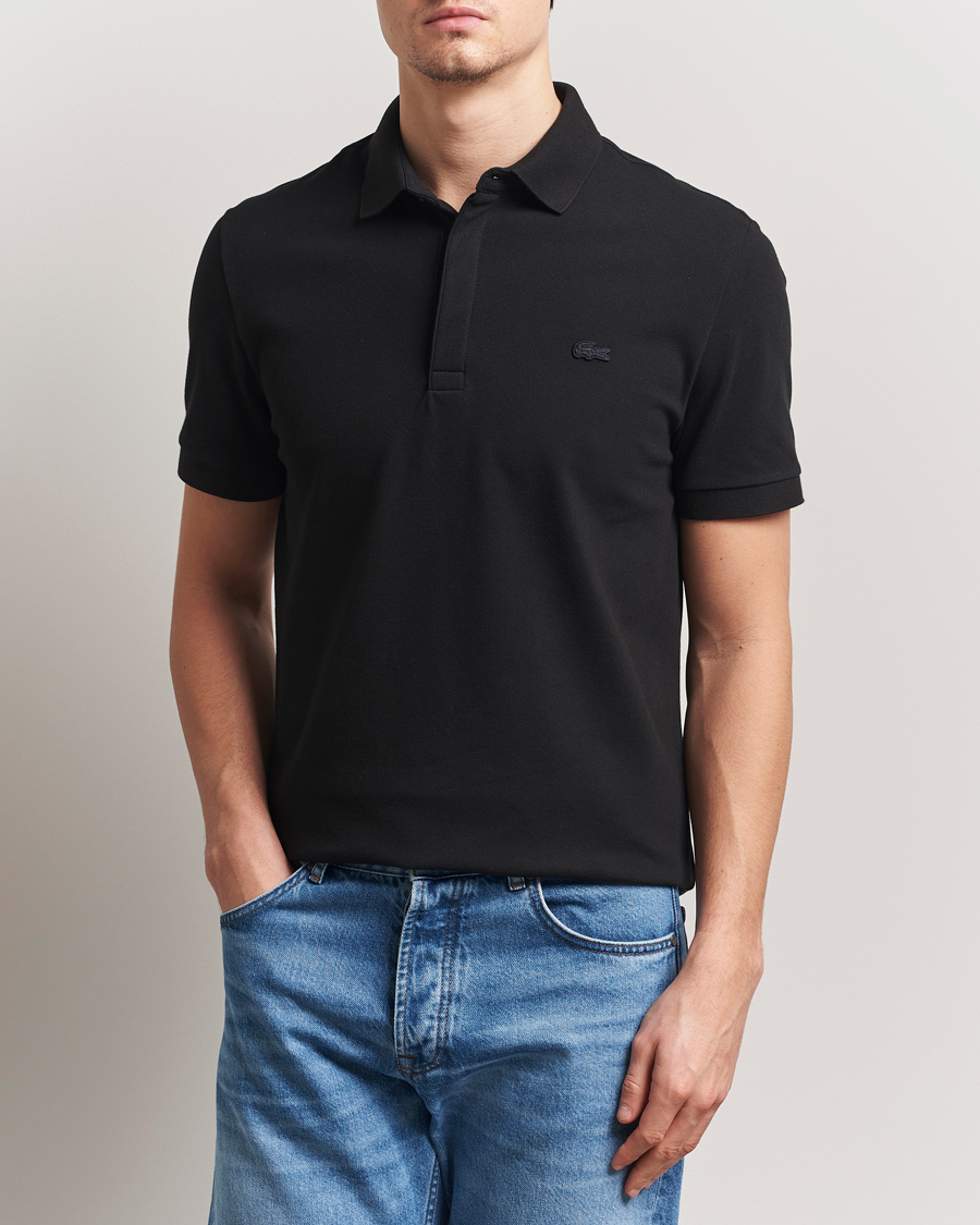 Men | Polo Shirts | Lacoste | Paris Polo Piké Black