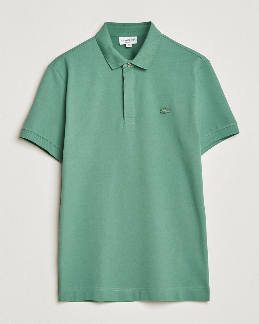 Men | Polo Shirts | Lacoste | Regular Fit Tonal Crocodile Piké Ash Tree