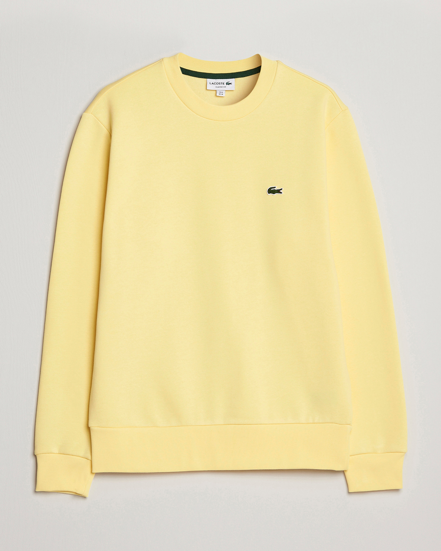 Men | Sweaters & Knitwear | Lacoste | Crew Neck Sweatshirt Yellow