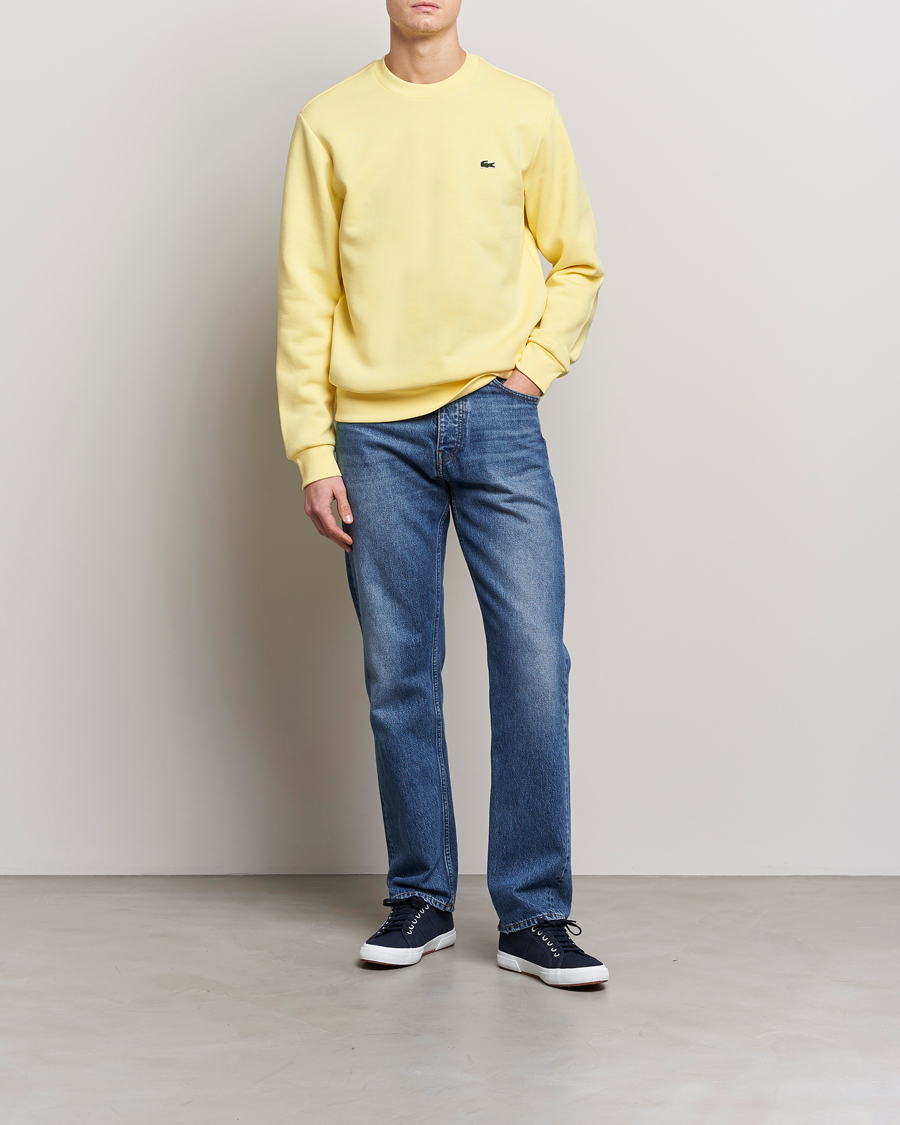Men | Sweaters & Knitwear | Lacoste | Crew Neck Sweatshirt Yellow