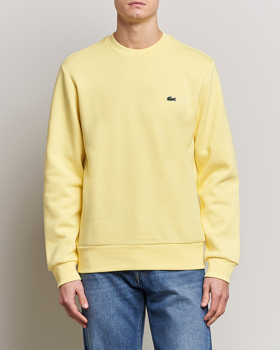 Men |  | Lacoste | Crew Neck Sweatshirt Yellow