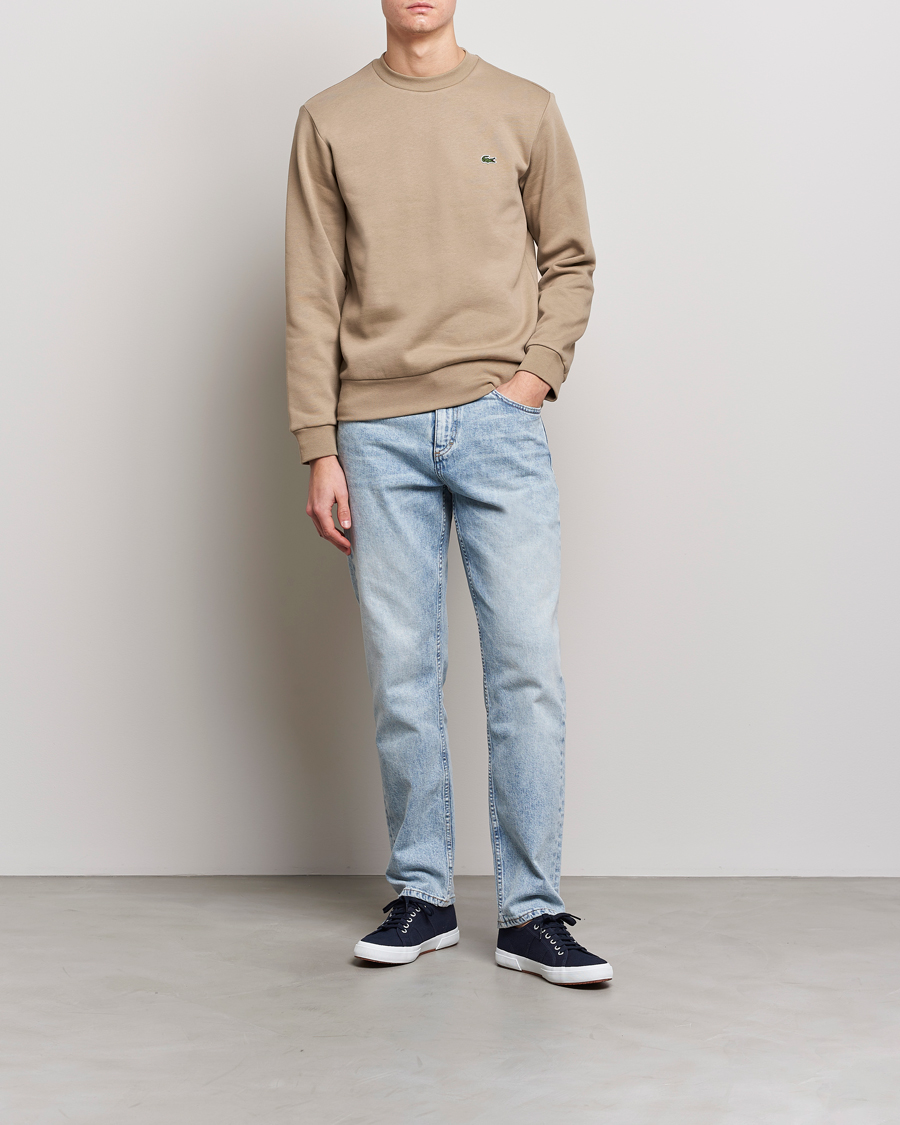 Men | Sweaters & Knitwear | Lacoste | Crew Neck Sweatshirt Lion
