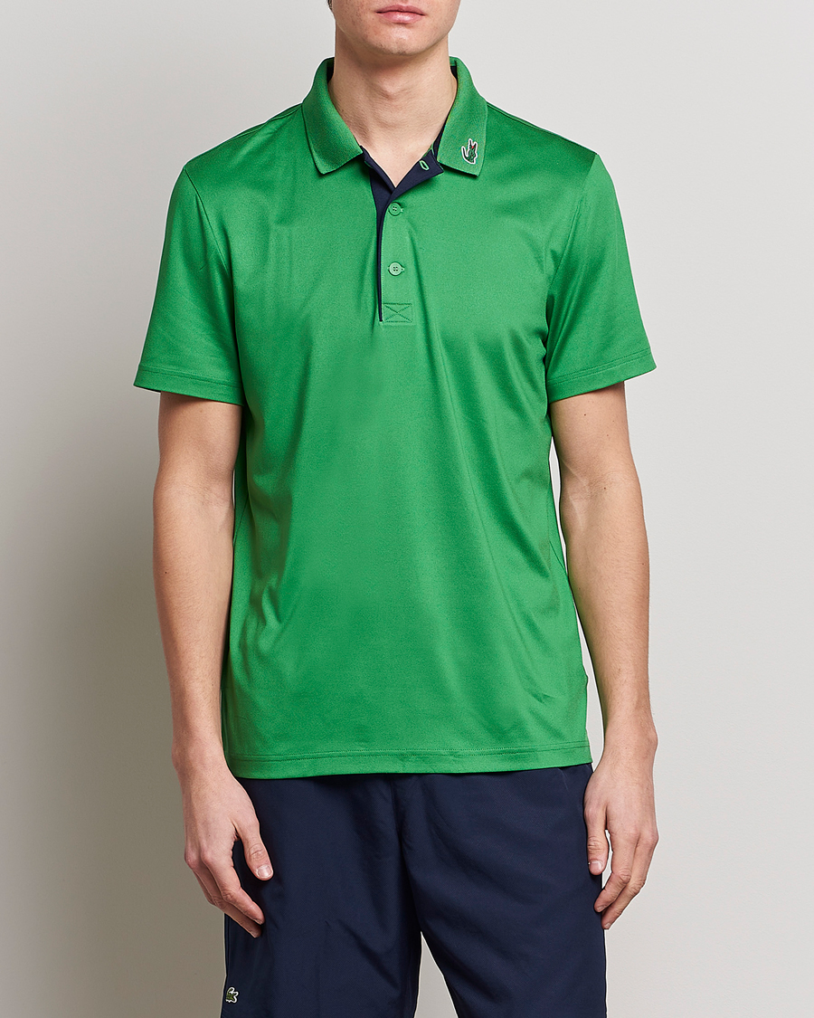 Men | Short Sleeve Polo Shirts | Lacoste Sport | Jersey Golf Polo Tarragon