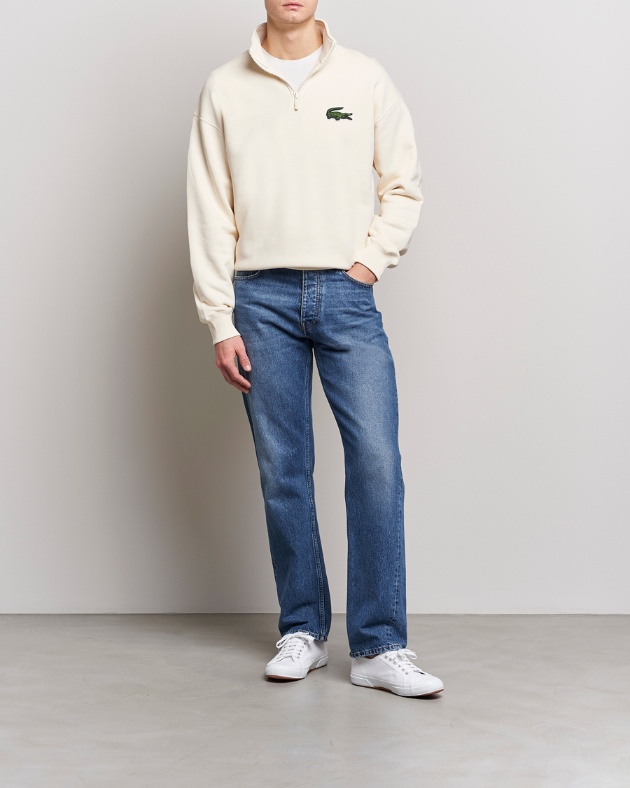 Men | Sweaters & Knitwear | Lacoste | Organic Cotton Half Zip Sweater Lapland
