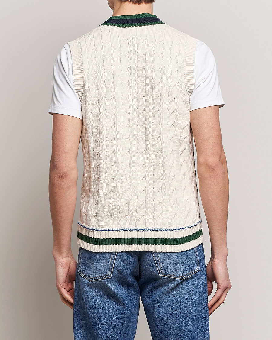 Men | Sweaters & Knitwear | Lacoste | Contrast V-Neck Vest Lapland