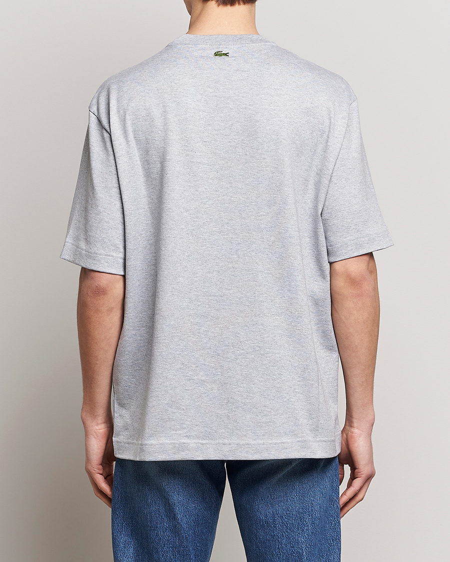 Men | T-Shirts | Lacoste | Loose Fit T-Shirt Silver Chine
