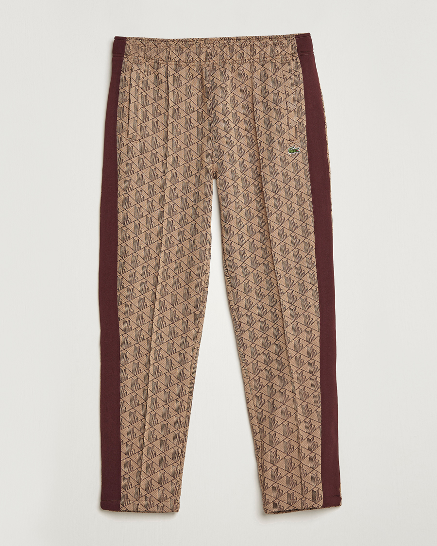 Men | Trousers | Lacoste | Monogram Trackpant Viennese/Expresso