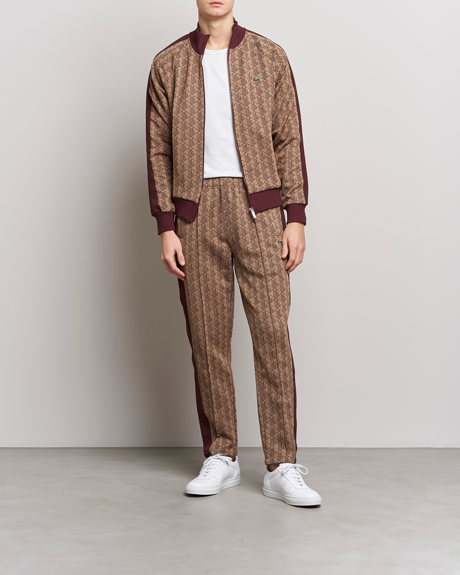 Men | Trousers | Lacoste | Monogram Trackpant Viennese/Expresso