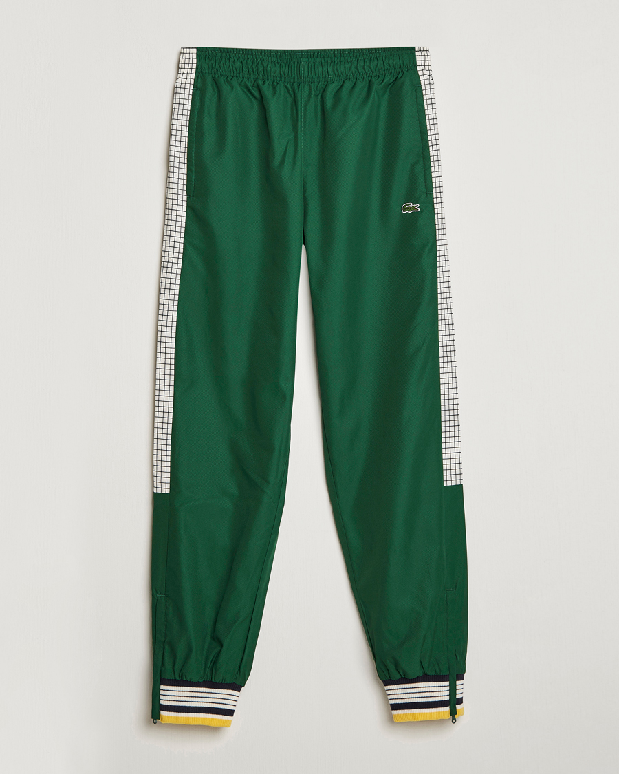 Men | Trousers | Lacoste | Héritage Striped Trackpants Green/Lapland