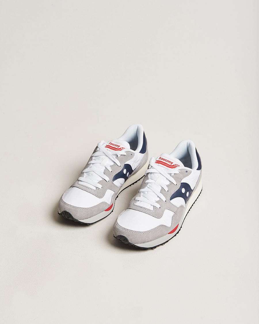 Men | Saucony DXN Trainer Sneaker White/Navy | Saucony | DXN Trainer Sneaker White/Navy