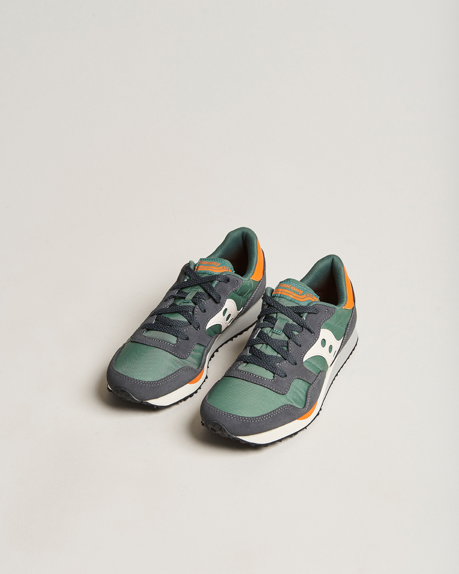Men | Saucony DXN Trainer Sneaker Green/White/Orange | Saucony | DXN Trainer Sneaker Green/White/Orange