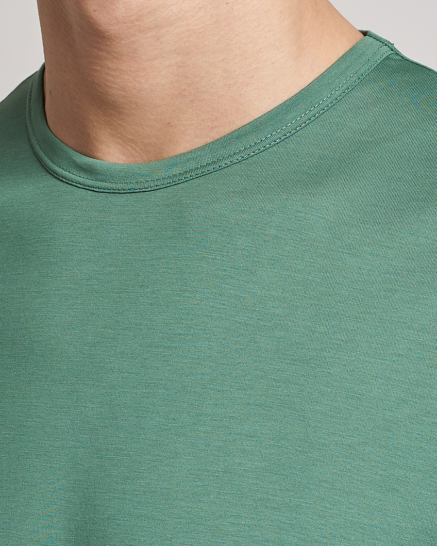 Men | T-Shirts | Sunspel | Crew Neck Cotton Tee Thyme