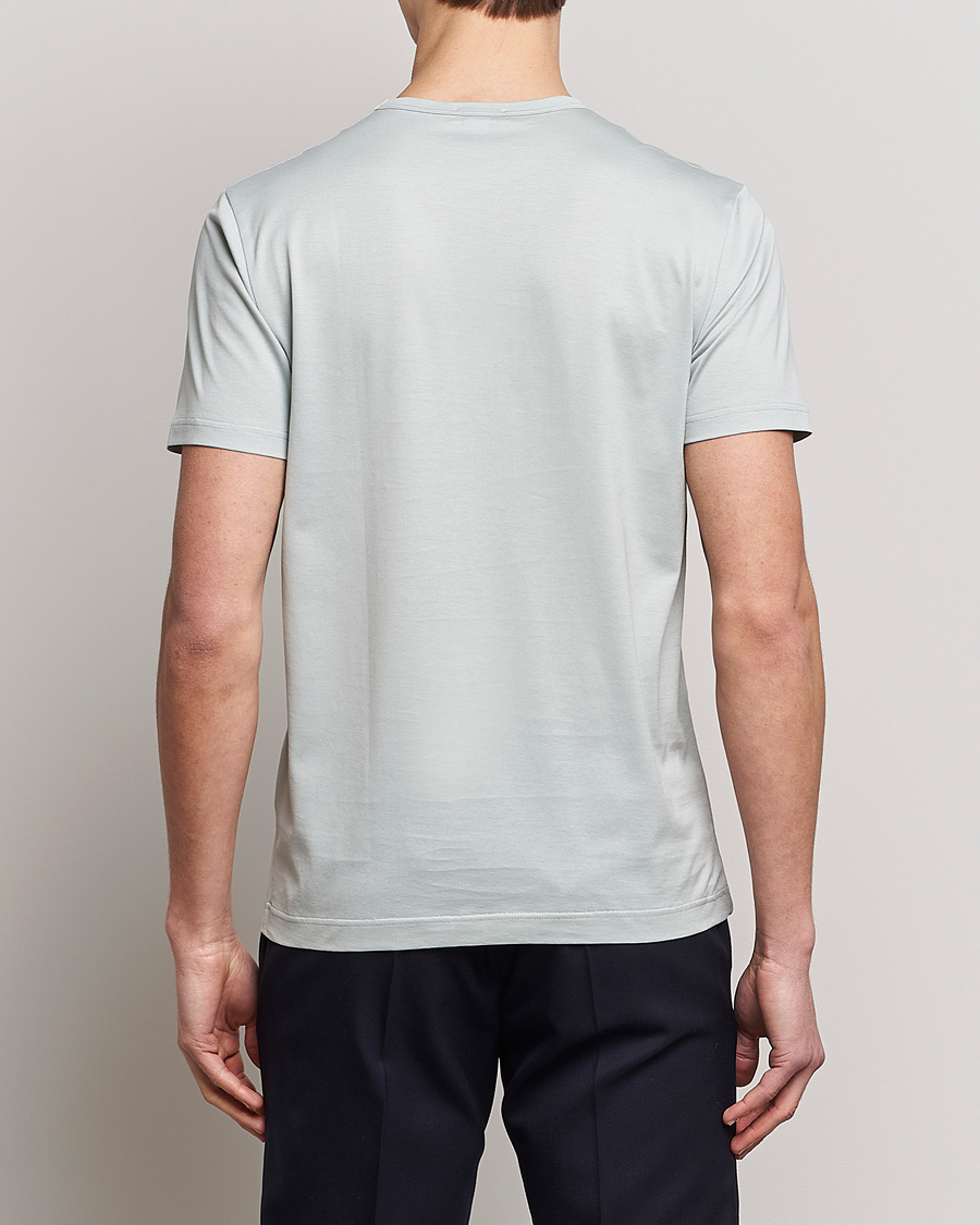 Men | T-Shirts | Sunspel | Crew Neck Cotton Tee Laurel