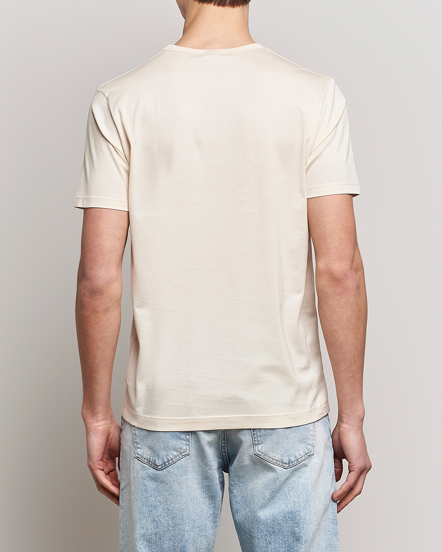 Men | T-Shirts | Sunspel | Crew Neck Cotton Tee Undyed