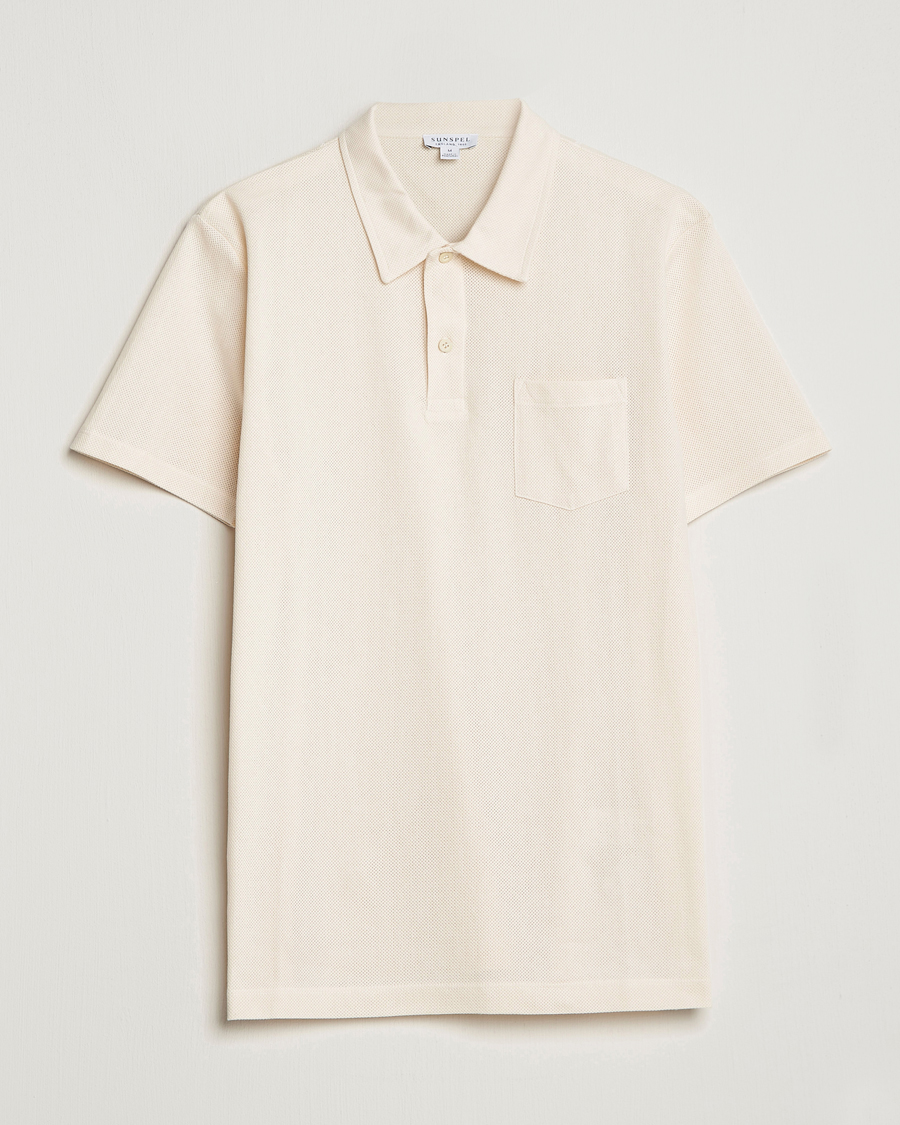 Men | Polo Shirts | Sunspel | Riviera Polo Shirt Undyed
