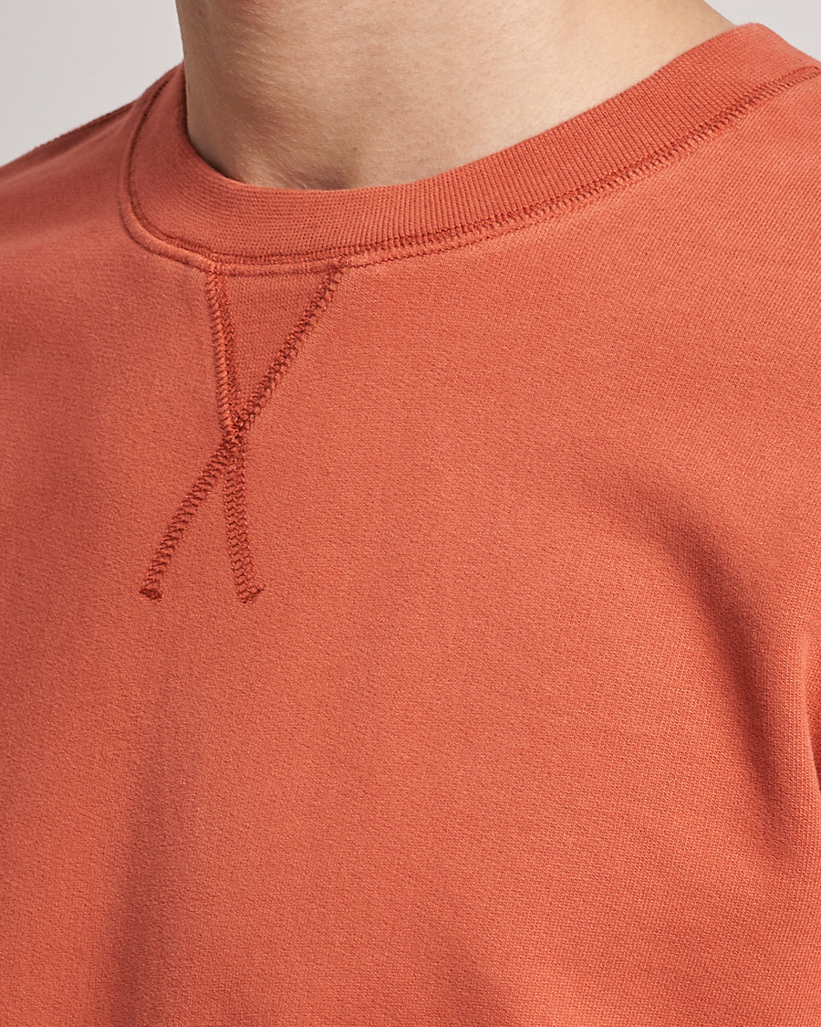 Men | Sweaters & Knitwear | Sunspel | Loopback Sweatshirt Burnt Sienna