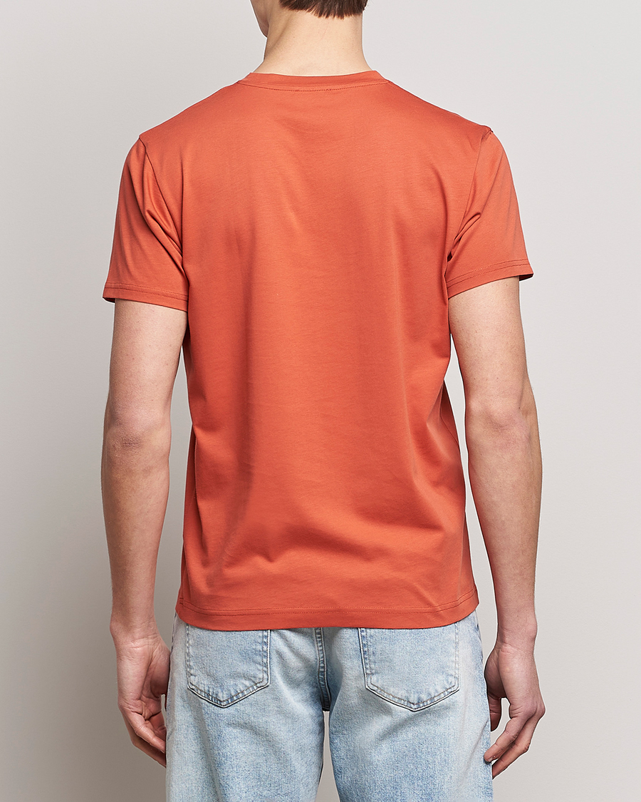 Men | T-Shirts | Sunspel | Riviera Organic Tee Burnt Sienna