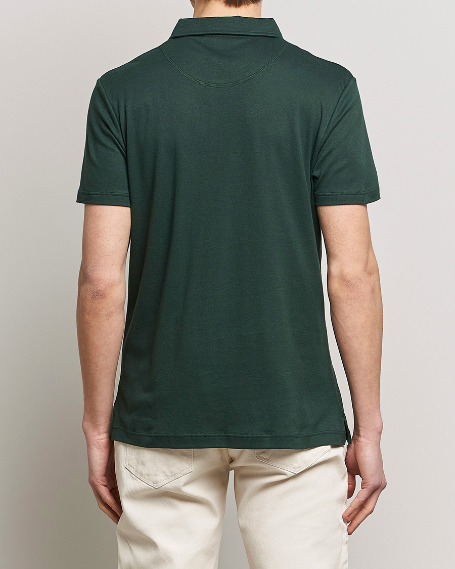 Men | Polo Shirts | Sunspel | Sea Island Jersey Riviera Polo Seaweed