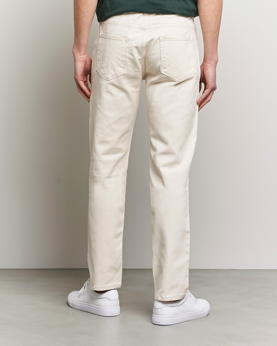 Men | Trousers | Sunspel | Five Pocket Cotton Twill Trousers Undyed