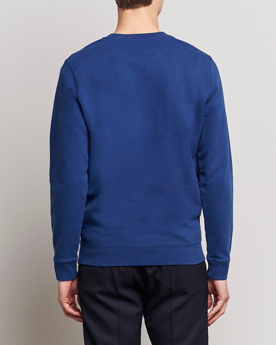 Men | Sweaters & Knitwear | Sunspel | Loopback Sweatshirt Space Blue