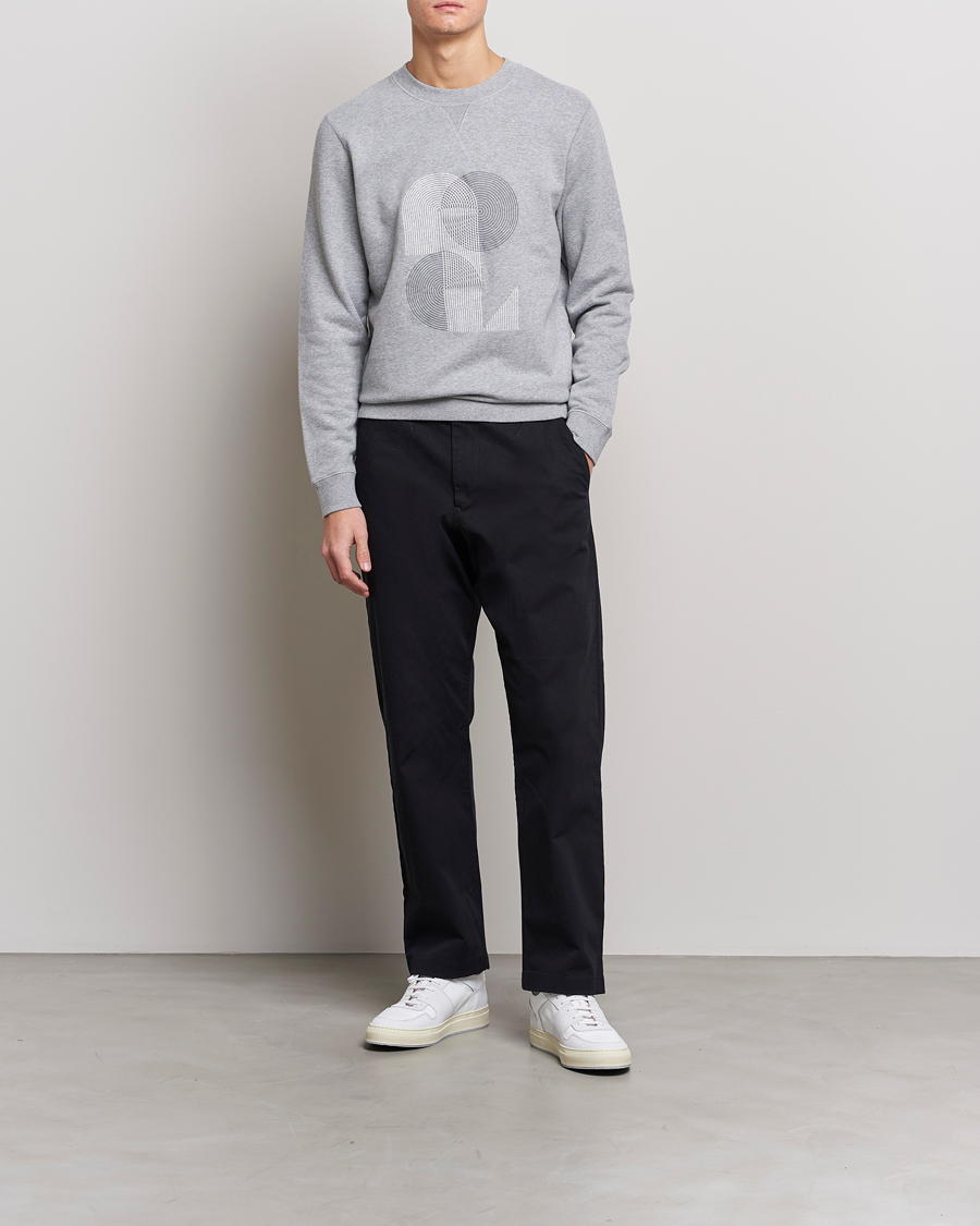 Men | Sweaters & Knitwear | Sunspel | Craig Ward Colab Loopback Sweatshirt Grey Melange