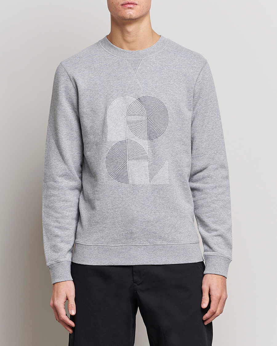 Men | Grey sweatshirts | Sunspel | Craig Ward Colab Loopback Sweatshirt Grey Melange