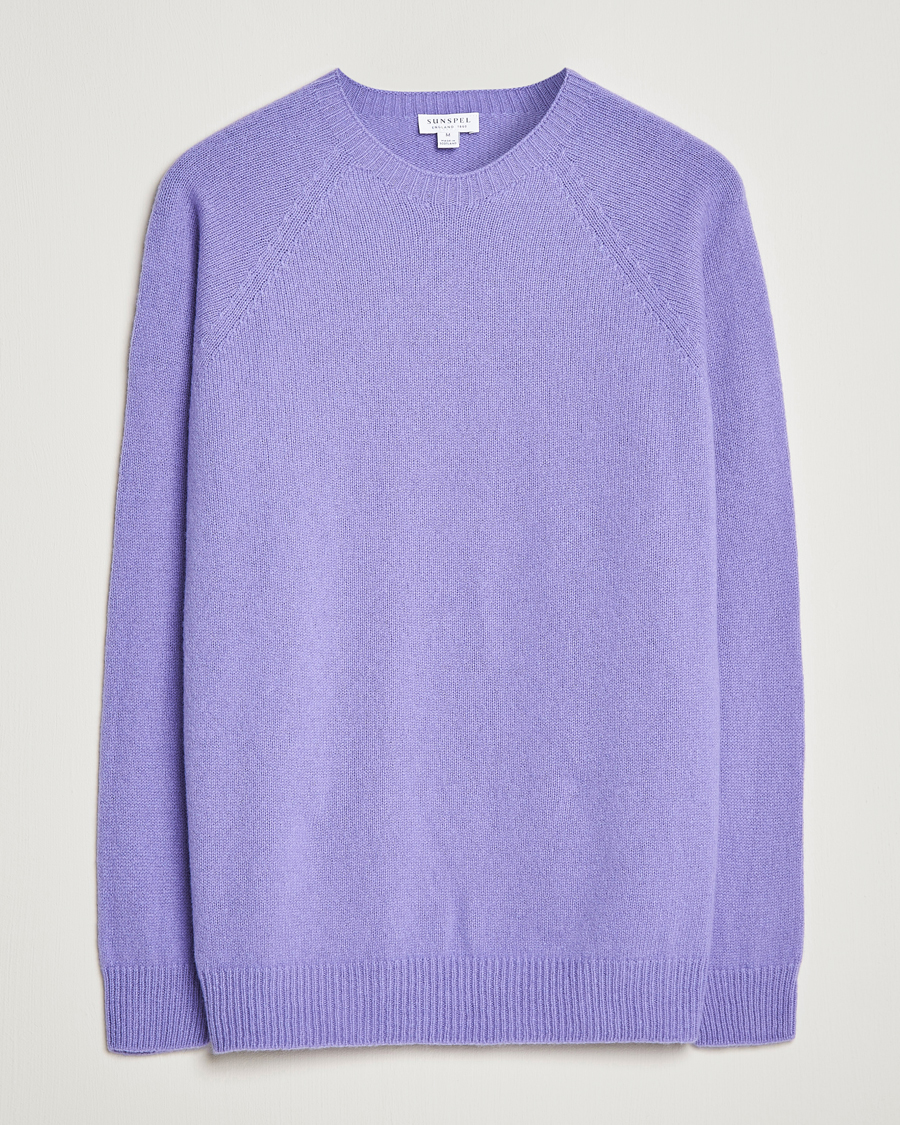 Men | Sweaters & Knitwear | Sunspel | Lambswool Crewneck Heather