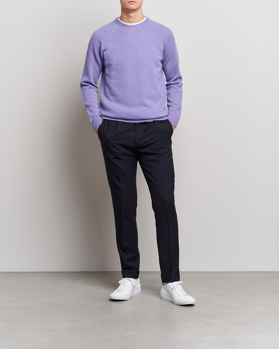 Men | Sweaters & Knitwear | Sunspel | Lambswool Crewneck Heather