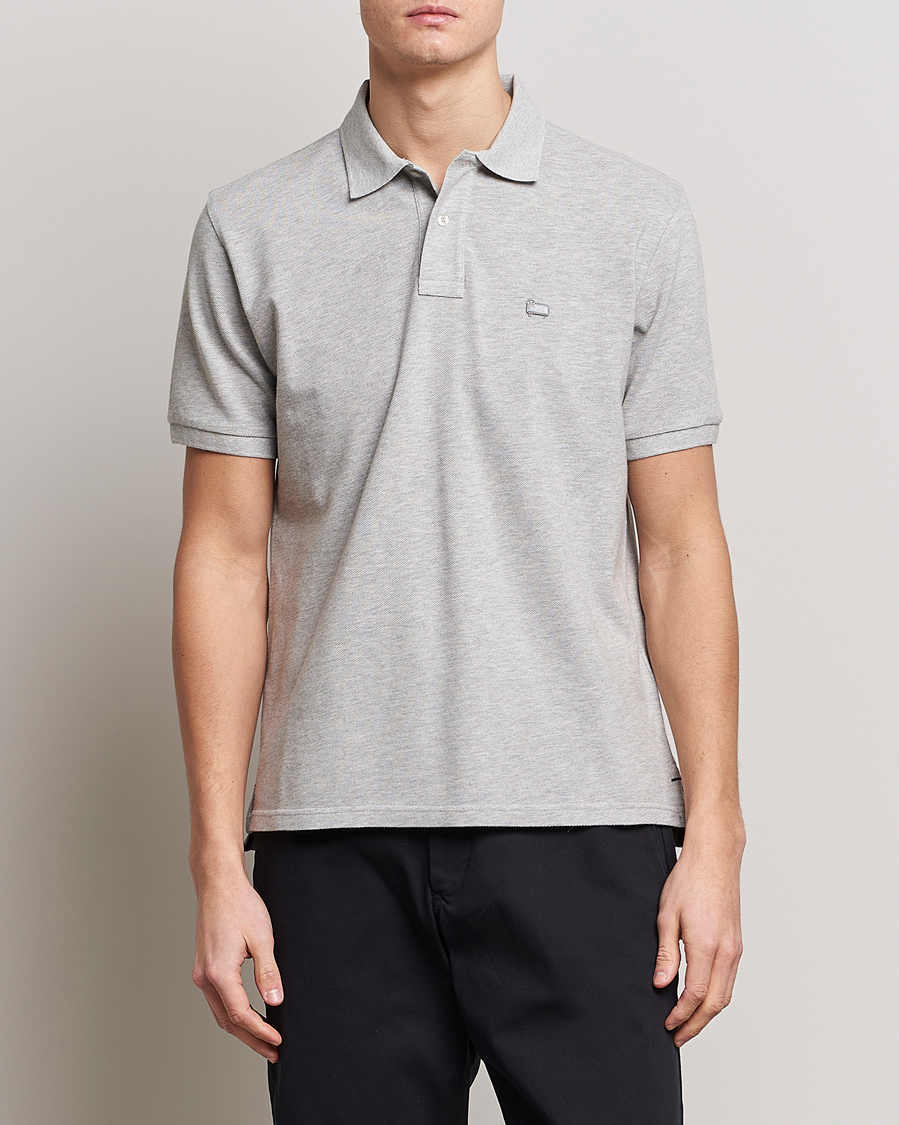 Men | Polo Shirts | Woolrich | Classic American Polo Light Grey Melange