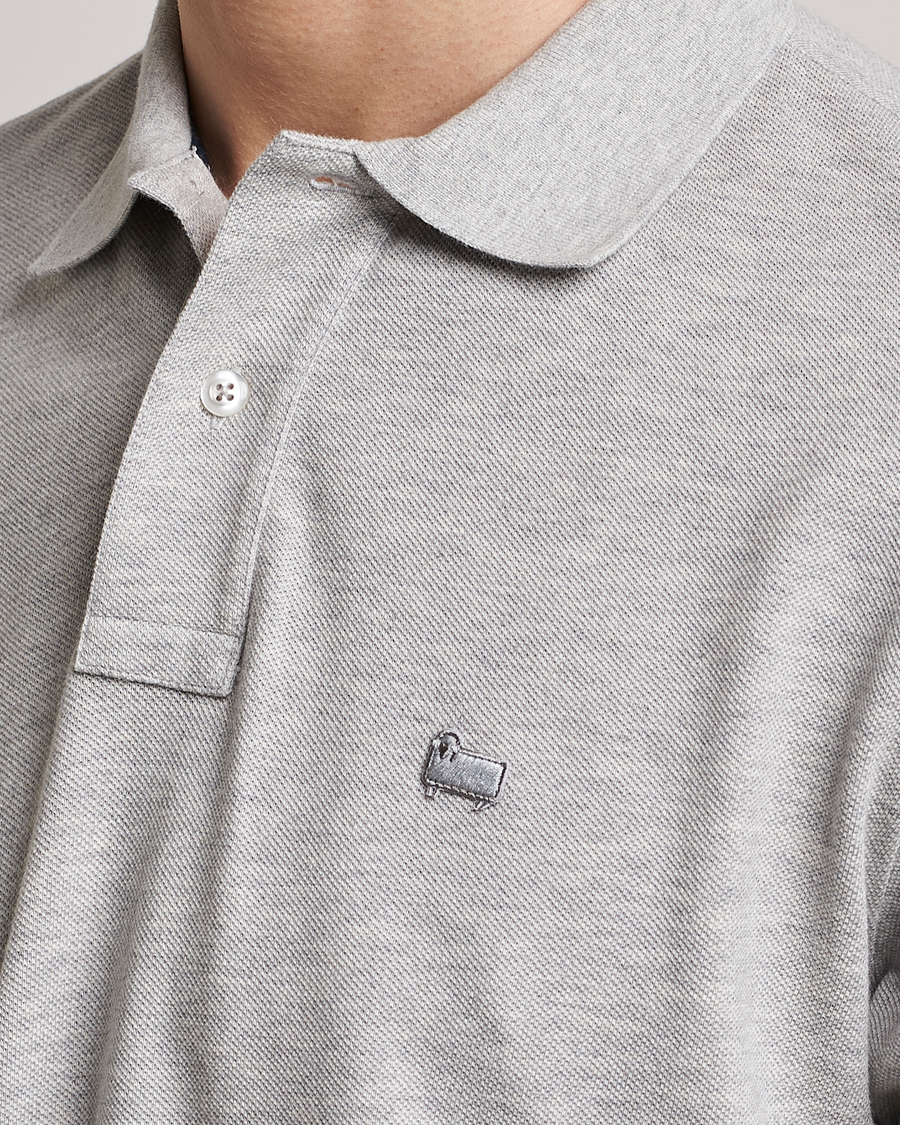 Men | Polo Shirts | Woolrich | Classic American Polo Light Grey Melange