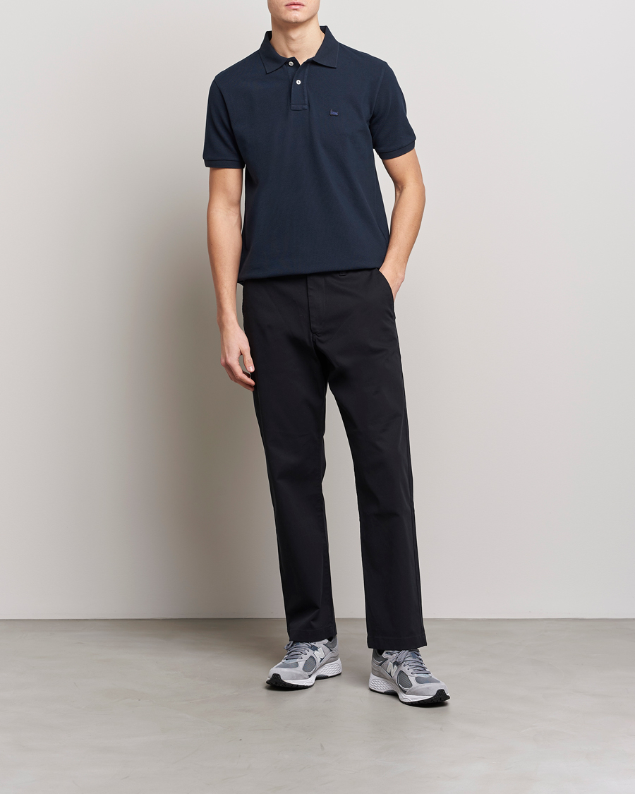 Men | Polo Shirts | Woolrich | Classic American Polo Melton Blue