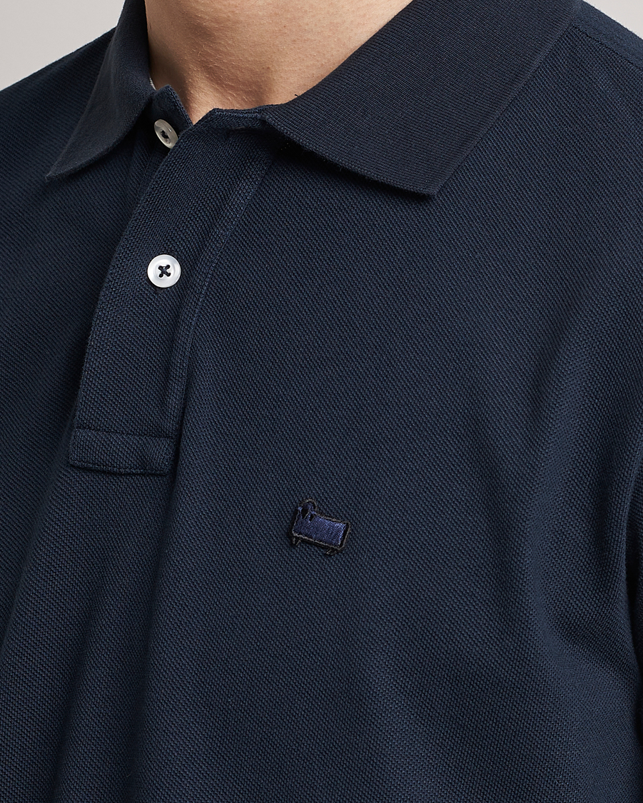 Men | Polo Shirts | Woolrich | Classic American Polo Melton Blue