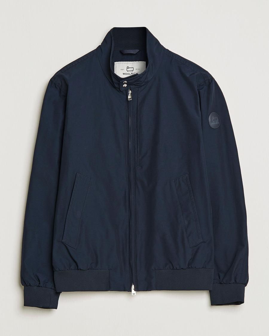 Men | Coats & Jackets | Woolrich | Cruiser Eco Cotton Bomber Jacket Melton Blue