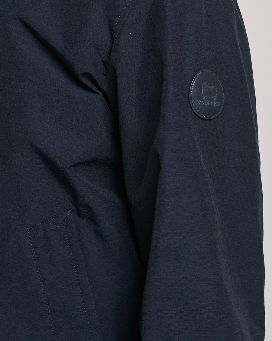 Men | Coats & Jackets | Woolrich | Cruiser Eco Cotton Bomber Jacket Melton Blue